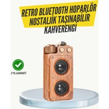 K-Yonlineticaret Klasik Görünümlü Bluetooth Hoparlör 360 Derece Stereo ve Fm Radyo