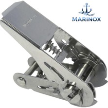 Marinox 25 mm Paslanmaz Cırcır Mandal – A2 304 Kilitli Gergi Mandalı – Marin Kullanıma Uygun