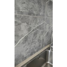 K-Yonlineticaret 30X30 Antrasit Mermer Desenli Duvar Sticker