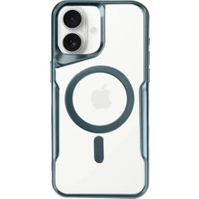 Herşeytrend Iphone 16 Plus Kılıf Boyi Magsafe Silikon Kapak - Turkuaz