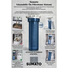 SUMATO Yıkanabilirli Su arıtma Cihaz Ön Filtreleme Sistemi cihaz önü kolay montaj