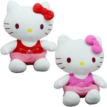 K-Yonlineticaret Peluş Hello Kitty Elbiseli Kurdeleli 36 cm
