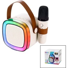 Mayf Nostalji Mini Radyo Modelkaraoke Mikrofonlubluetooth Wireless Hoparlör- Speaker USB Şarjlı (5332)