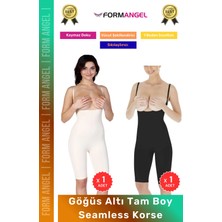 Form Angel #korse Dikişsiz Toparlayıcı Kaymaz Seamless Sıkılaştırıcı Kadın Göğüs Altı Tam Boy Korse 2'li Set