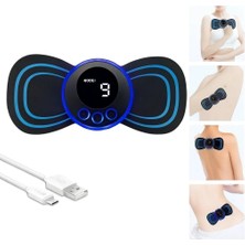 K-Yonlineticaret LCD Ekranlı Boyun Sırt Omuz Mini Ems Masaj Aleti – Tens Titreşimli Kas Gevşetici Ci