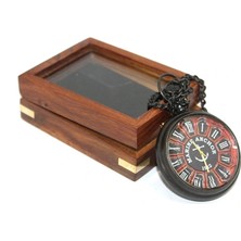 K-Yonlineticaret Ahşap Kutulu Köstekli Saat Model 2