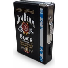 Han Tobacco Metal Kasa Çakmaklı Sigara Kutusu – Gizli Bölmeli, Rüzgara Dayanıklı Şık Tasarım