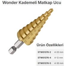 Wonder STW01376-2 Kademeli Matkap Ucu, 4-20 mm