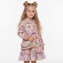 Seabubbles Çantalı Çiçekli Kız Çocuk Elbise