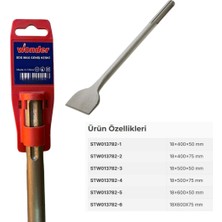 Wonder STW013782-3 Sds Max Geniş Keski, 18X500 Mm, 50 mm