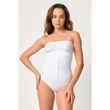 MTM My The Mall Giyim Beyaz Mı Emay 2088 Önden Agraflı Slip Korse