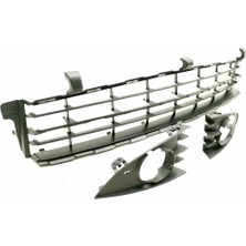 TŞT Renault Scenic Ön Tampon Panjuru Sıyah Set 2006- 2009 (Oem No:  7701477303)