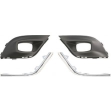 TŞT Renault Clio Ön Tampon Panjuru Çıta Delikli Set Icon (Kare Sıs) 2016- (Oem No:  261A30735R)