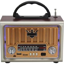 By Nevser® Taşınabilir Klasik Am/fm/sw  Retro Nostaljik Radyo
