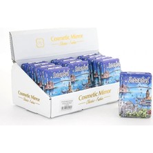 K-Yonlineticaret Taşlı Istanbul Tasarımı El Aynası Kalın Model 1