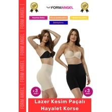 Form Angel #korse Lazer Kesim Iz Göstermeyen Kaymaz Toparlayıcı Sıkılaştırıcı Paçalı Hayalet Korse 6'lı Set