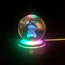 K-Yonlineticaret Usb'li Ayıcık Tasarımlı Dönen Cam Küre