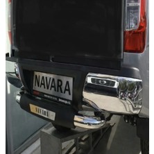 Aftermarket Nissan Navara Tüm Modeller Arka Tampon Koruma Demiri Krom