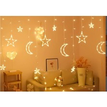 K-Yonlineticaret Ay Yıldız Perde LED 3m