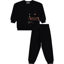 Civil Boys Cepli 2-5 Yaş Eşofman Takımı - Siyah 3-4 Yaş