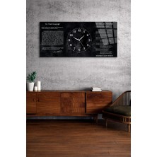 Olinpa Kırılmaz Cam Duvar Saati , Hem Tablo Hem Saat  Istiklal Marşı, Gençliğe Hitabetasarım Ev Ofis Hediyesi