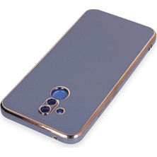 Najmaddin Newface Huawei Mate 20 Lite Kılıf Volet Silikon - Mavi