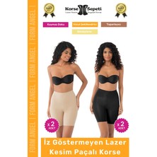 Korse Sepeti #korse Iz Yapmayan Kaymayı Önleyen Toparlayıcı Sıkılaştıran Lazer Kesim Paçalı Korse 4'lü Set