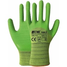 Cnc Pütürlü Işçi Eldiveni, Yeşil, 3/4 Lateks, Ce En 388/420 3131X, No:10, Cmc 1725