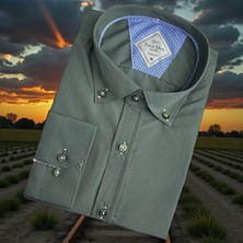 Eren Style Uzun Kol Linen Keten Slim Fit 4 Mevsim Giyilebilen Pamuklu Gömlek
