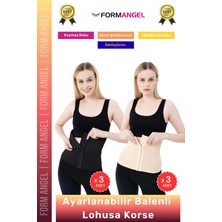 Form Angel #korse Yeni Doğum Sonrası Balenli Ayarlanabilir Lohusa Hamile Toparlayıcı Bel Korse 6'lı Set