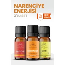 Aroviva Narenciye Enerjisi 3'lü Set – Buhurdanlık Yağı, Difüzör Esansı ve Esansiyel Uçucu Yağ (10ML x 3)