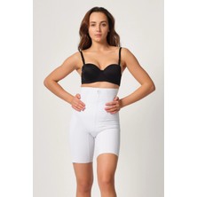 MTM My The Mall Giyim Beyaz Mı Emay 2814 Double Yüksek Bel Boxer Lazer Korse