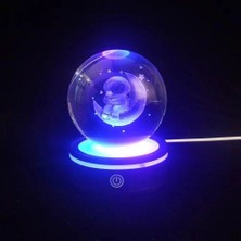 K-Yonlineticaret Usb'li Astronot Tasarımlı Dönen Cam Küre