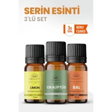 Aroviva Serin Esinti 3'lü Set – Buhurdanlık Yağı, Difüzör Esansı ve Esansiyel Uçucu Yağ (10ML x 3)