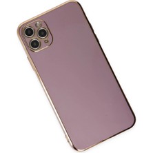 Najmaddin Newface Iphone 11 Pro Max Kılıf Volet Silikon - Mor