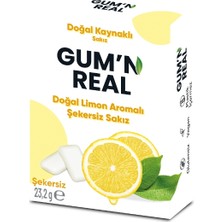 Ülker Gum'n Real - Doğal Limon Aromalı Şekersiz Sakız - 23.2 Gram - 64 Adet