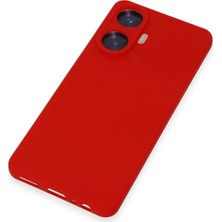 Najmaddin Newface Realme C55 Kılıf Nano Içi Kadife Silikon - Kırmızı
