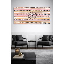 Olinpa Kırılmaz Cam Duvar Saati , Hem Tablo Hem Saat Renkli Modern Bohem Tasarım Ev Ofis Hediyesi