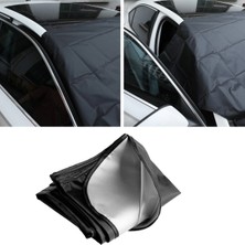 By Nevser® Kar Buz Önleyici Örtü  Araç Oto Ön Cam Koruyucu Branda