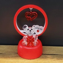 K-Yonlineticaret Işıklı Kırmızı I Love You Ayıcık