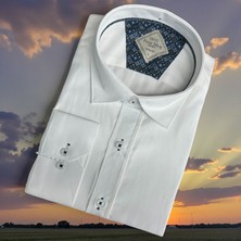 Eren Style Linen Pamuklu Keten Slim Fit 4 Mevsim Giyilebilen Tek Cepli Gömlek