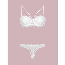 Azrlya Nurteks 4591 Destekli Dantelli Sütyen Takım