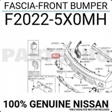 TŞT Nissan Navara Ön Tampon 2010-2014 (Oem No:  F20225X0MH)