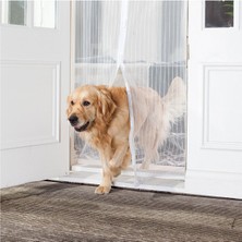 By Nevser® Pratik Manyetik Mıknatıslı Beyaz Kapı Pencere Sinekliği Tülü 90 x 210 cm