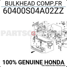 TŞT Honda Civic Ön Panel Sedan /hatcback 1999-2001 (Oem No:  60400S04A02ZZ)