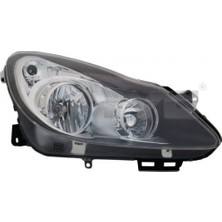 Tyc Opel Corsa D Ön Far Motornikelaj Sıyah Sağ 2006 (Oem No:  93189362)