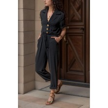 Bacc Siyah Ceket Yaka Beli Lastikli Airobin Tulum BCBSK-25700-2622