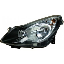 Tyc Opel Corsa D Ön Far Motornikelaj Sıyah Sol 2006 (Oem No:  93189361)