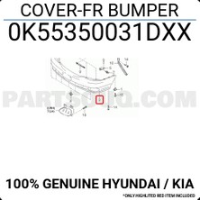 TŞT Kia Carnival Ön Tampon 2002-2006 (Oem No:  0K55350031DXX)