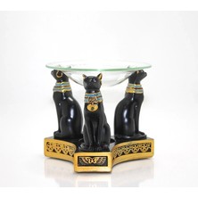 Glowify Store Polyester Mısır Kedisi Buhurdanlık